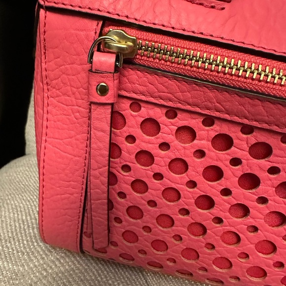 NWOT Kate Spade Coral Satchel with Perforated Design - Picture 3 of 13